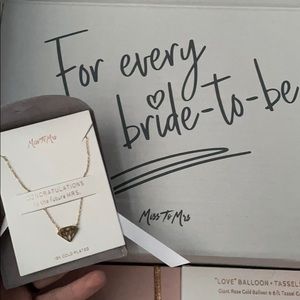 Miss to Mrs diamond shaped necklace